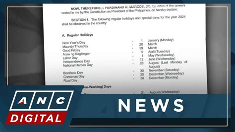 Palace bares list of holidays for 2024 .